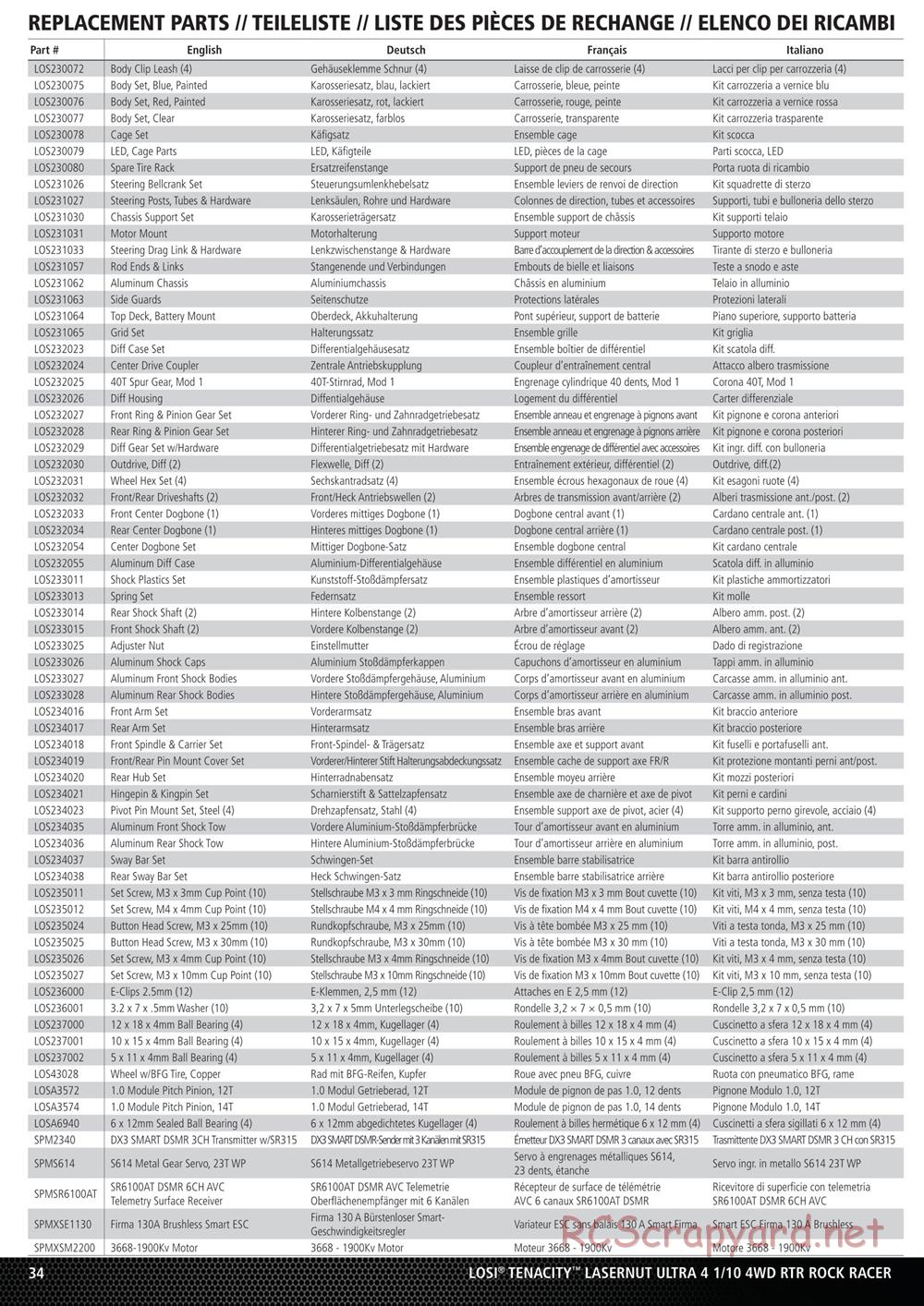 Team Losi - Lasernut U4 Rock Racer - Manual - Page 10