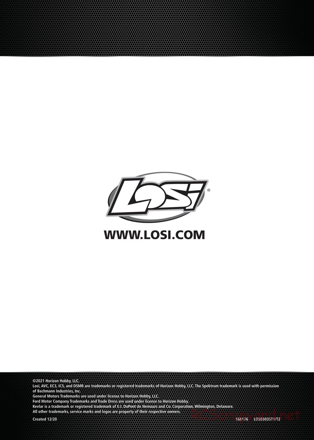 Team Losi - 22S - 69 Camaro Drag Car - Manual - Page 12
