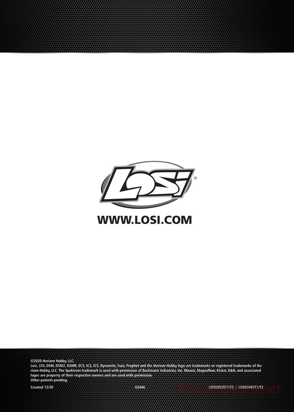 Team Losi - 22S - 69 Camaro Drag Car - Manual - Page 11