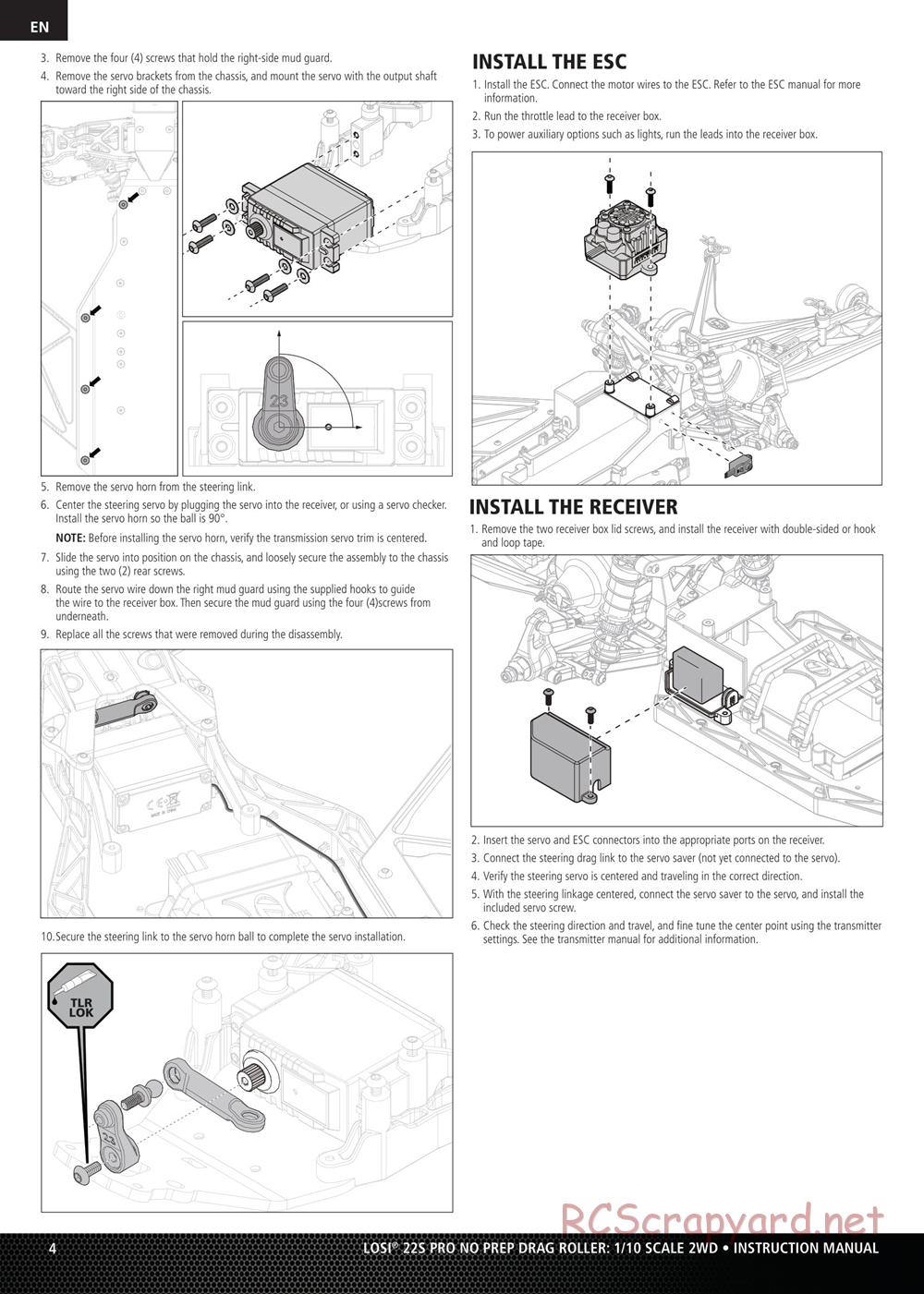 Team Losi - No Prep Drag Roller - Manual - Page 4