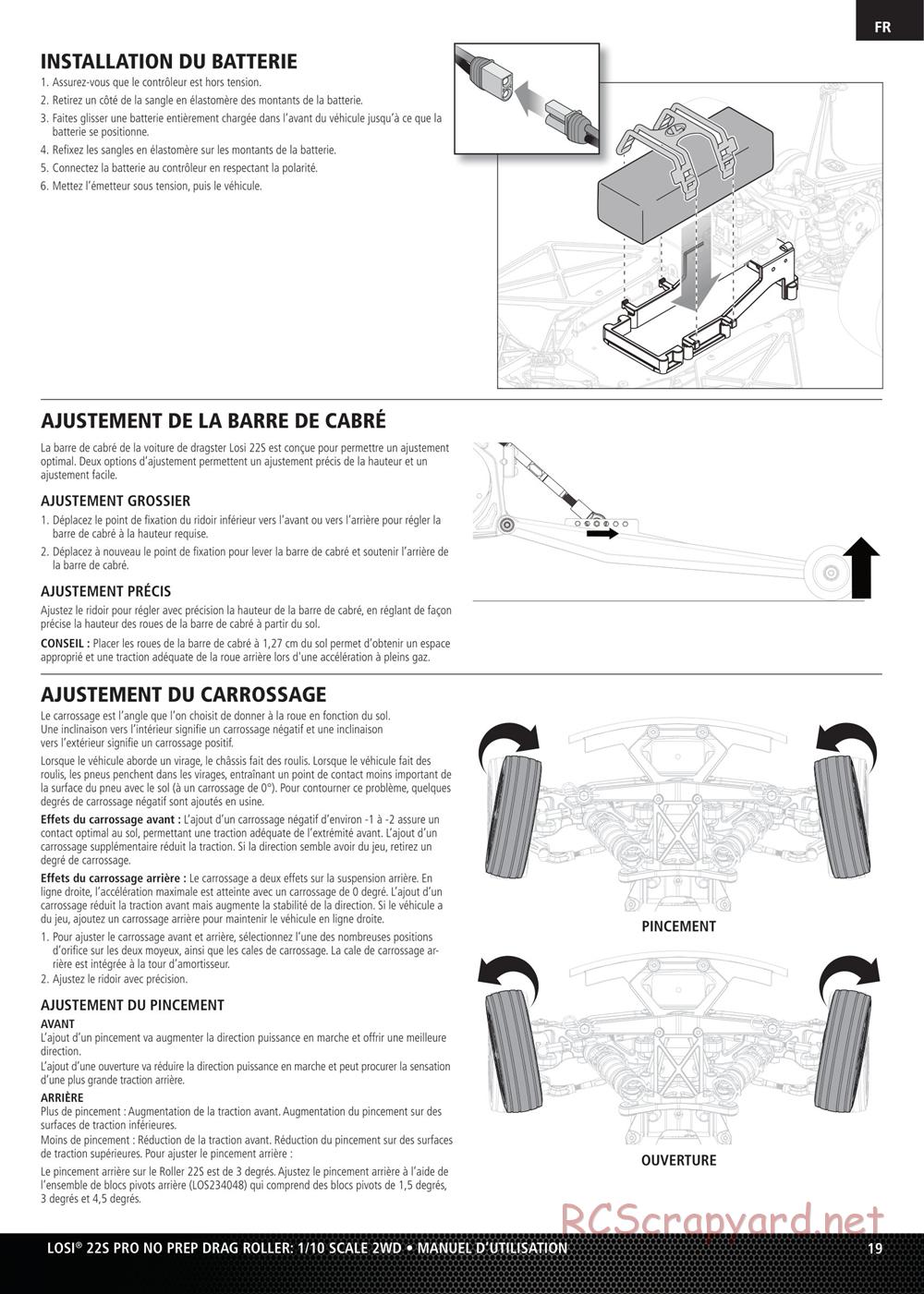 Team Losi - No Prep Drag Roller - Manual - Page 19