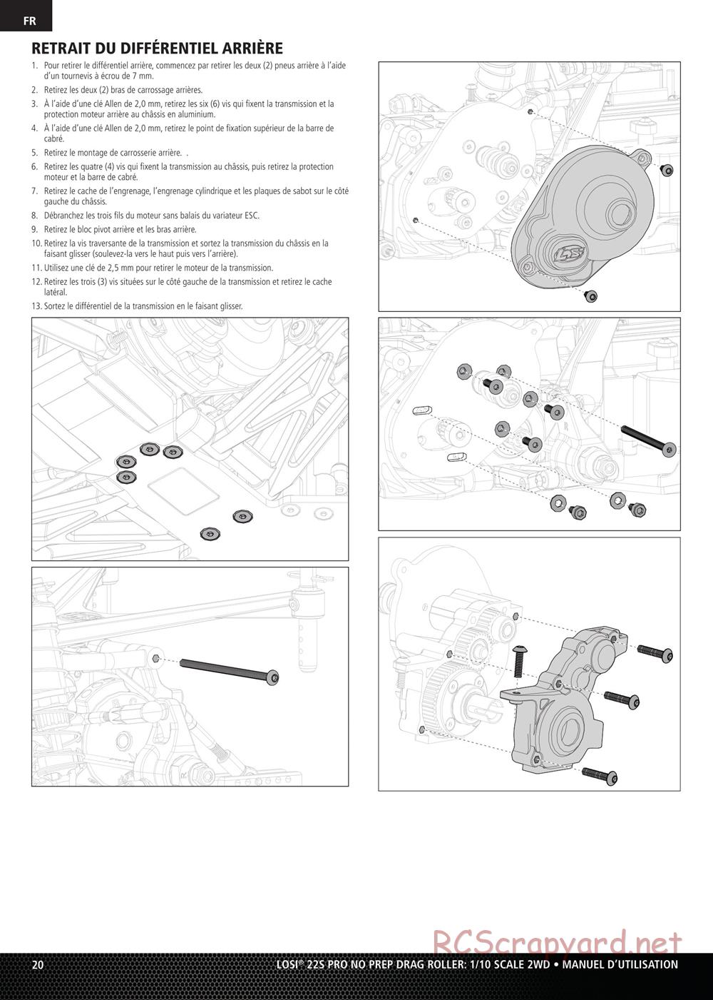 Team Losi - No Prep Drag Roller - Manual - Page 20