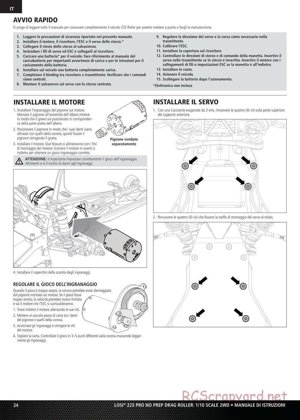 Team Losi - No Prep Drag Roller - Manual - Page 24