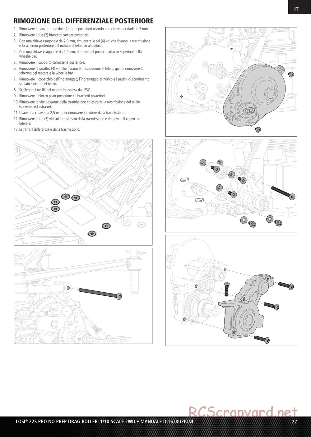 Team Losi - No Prep Drag Roller - Manual - Page 27