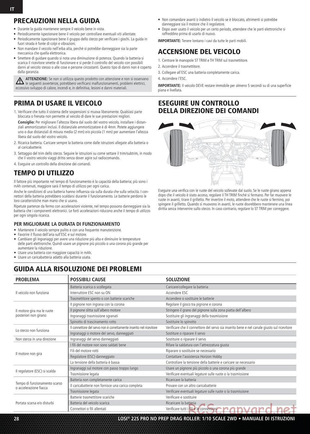 Team Losi - No Prep Drag Roller - Manual - Page 28