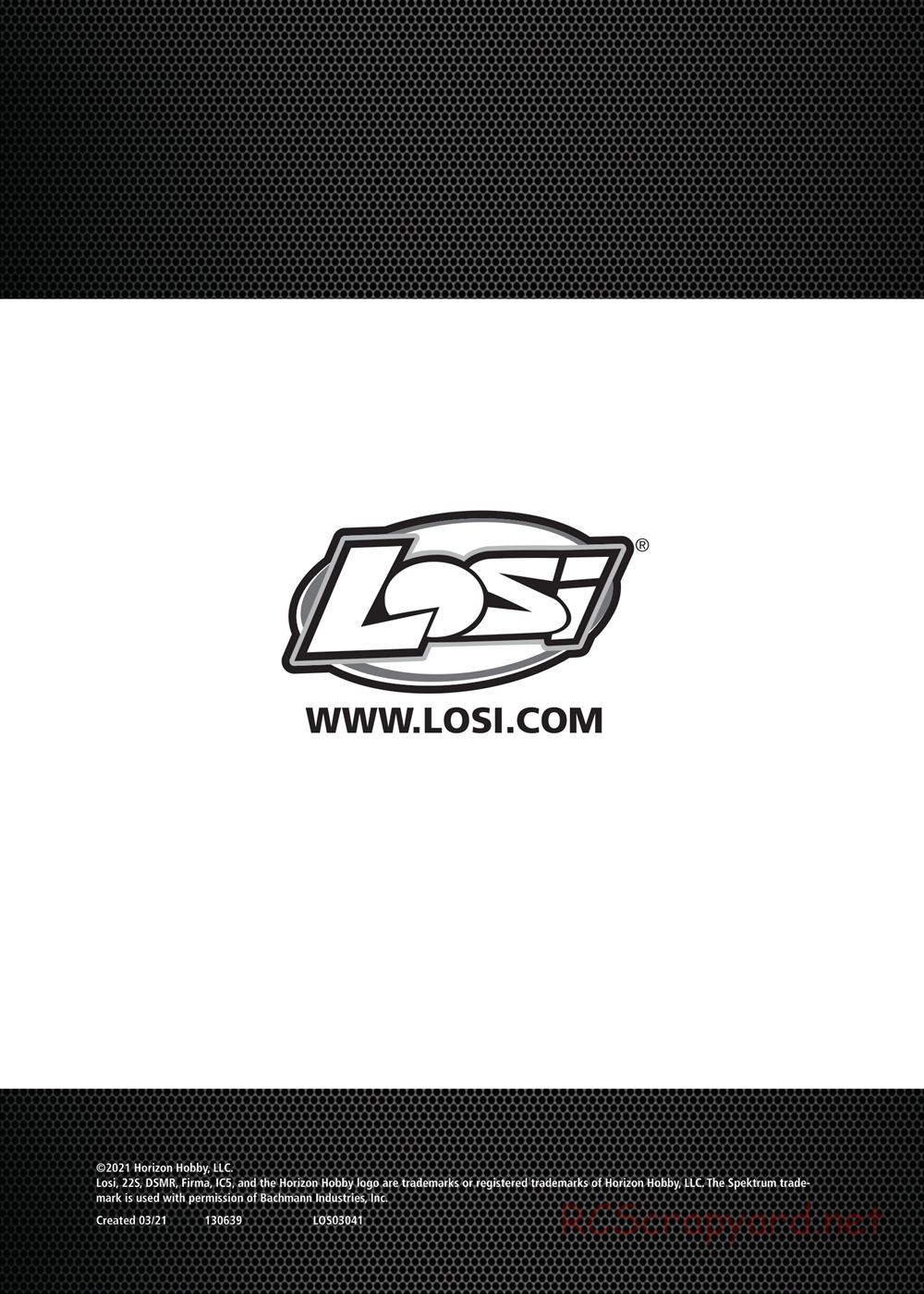 Team Losi - No Prep Drag Roller - Manual - Page 40