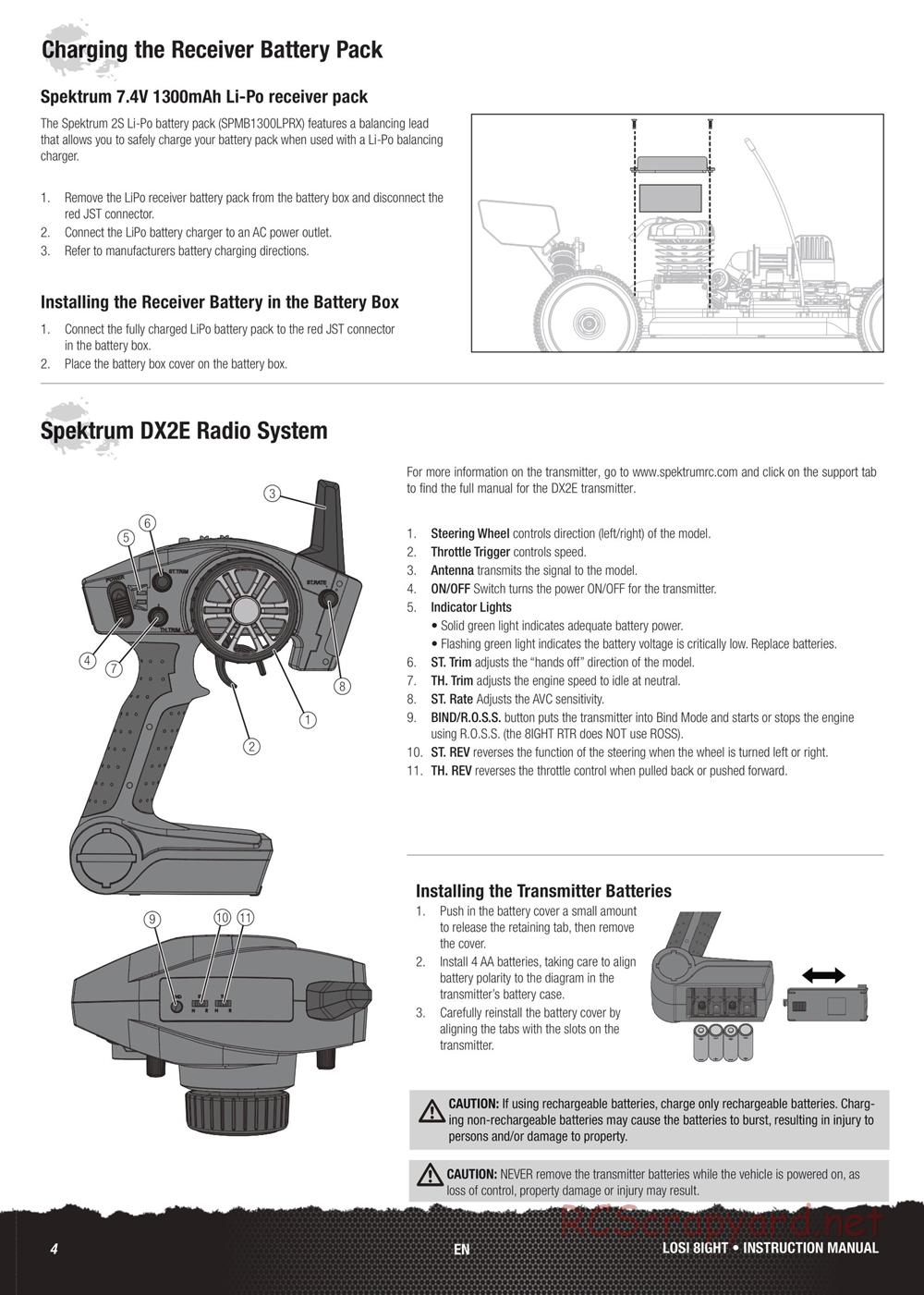 Team Losi - 8ight - Manual - Page 4