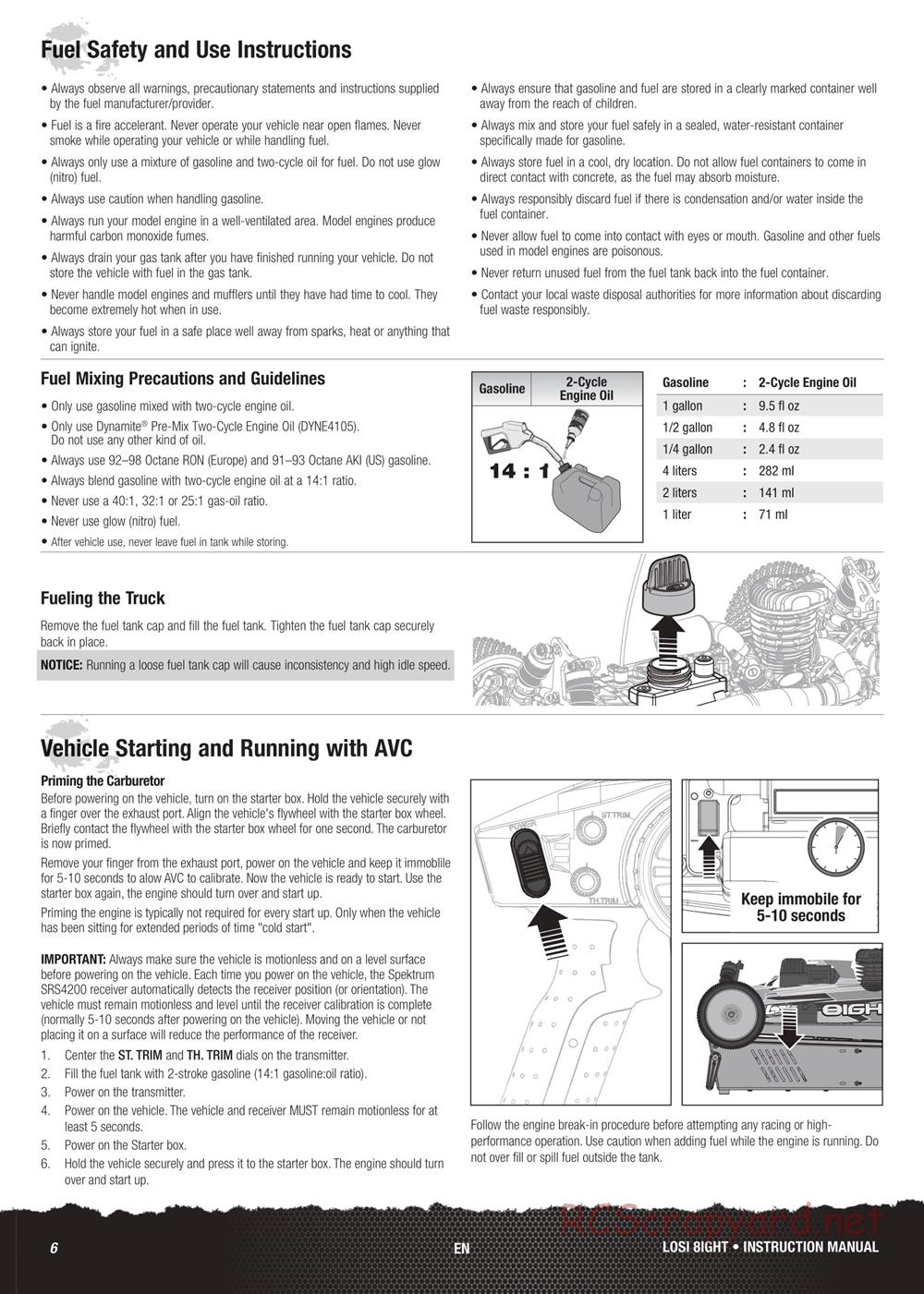 Team Losi - 8ight - Manual - Page 6