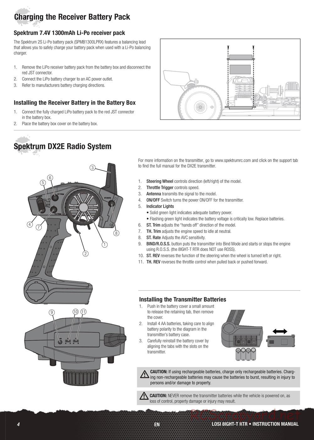 Team Losi - 8ight-T 3.0 Race - Manual - Page 4