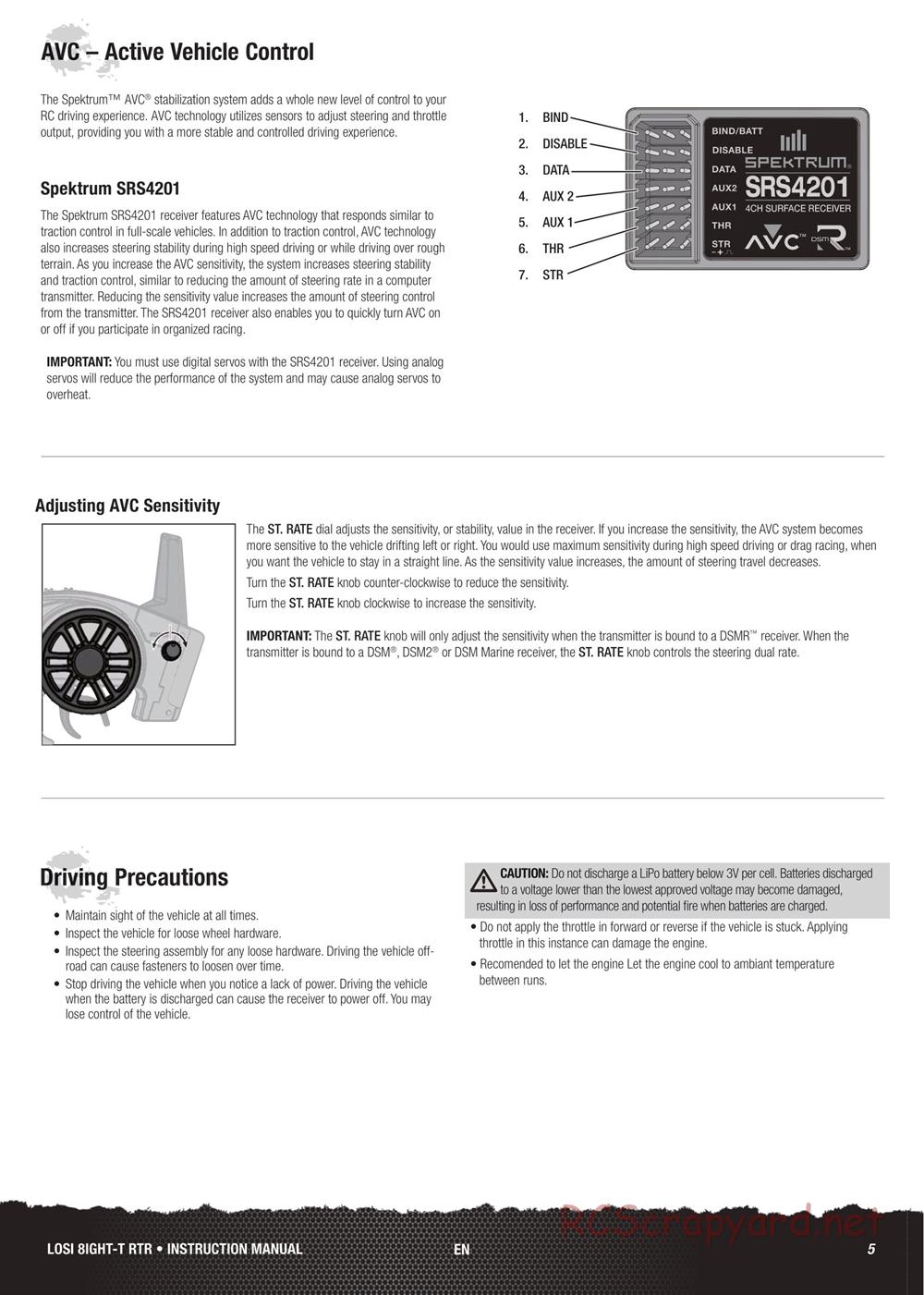 Team Losi - 8ight-T 3.0 Race - Manual - Page 5