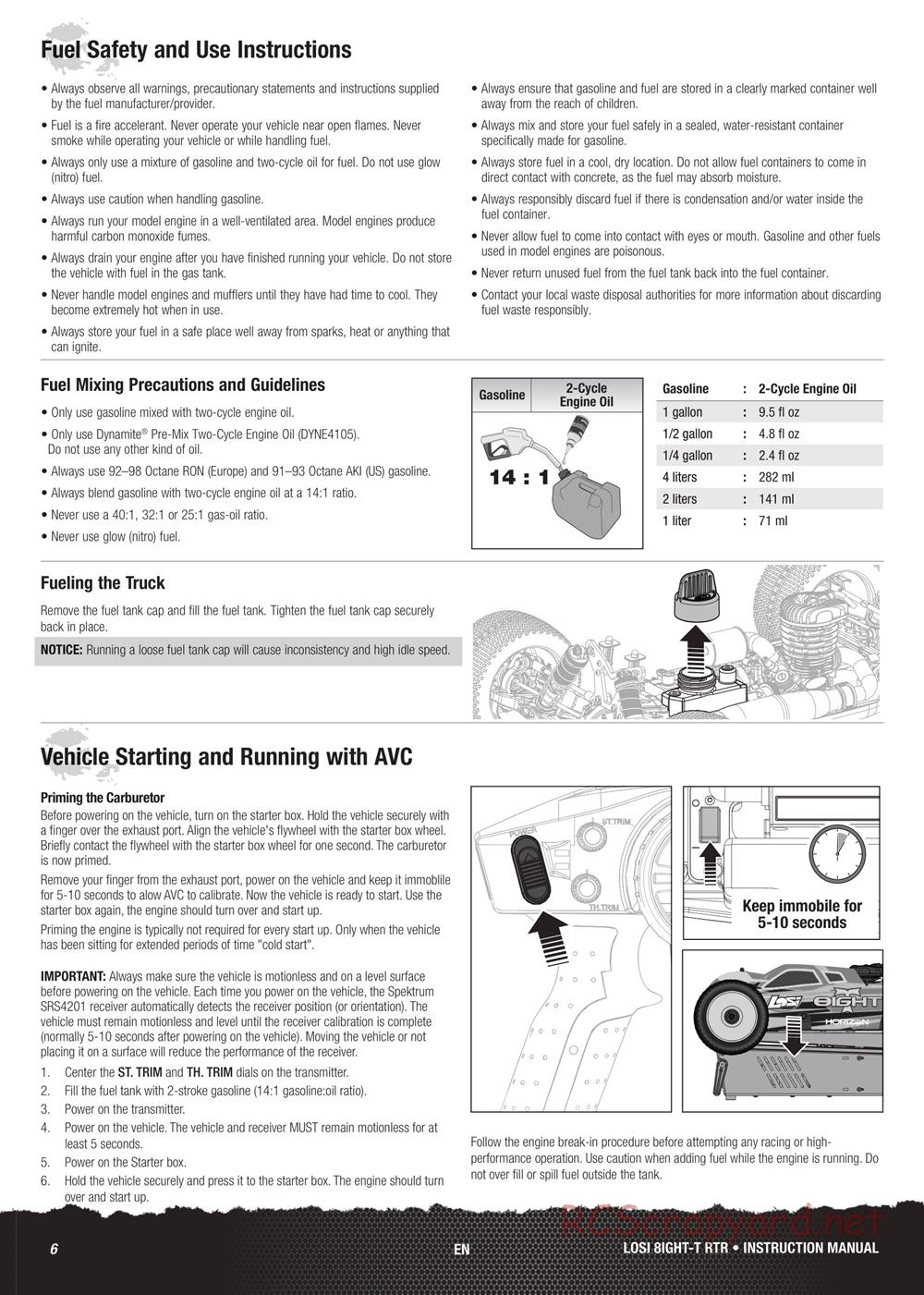 Team Losi - 8ight-T 3.0 Race - Manual - Page 6