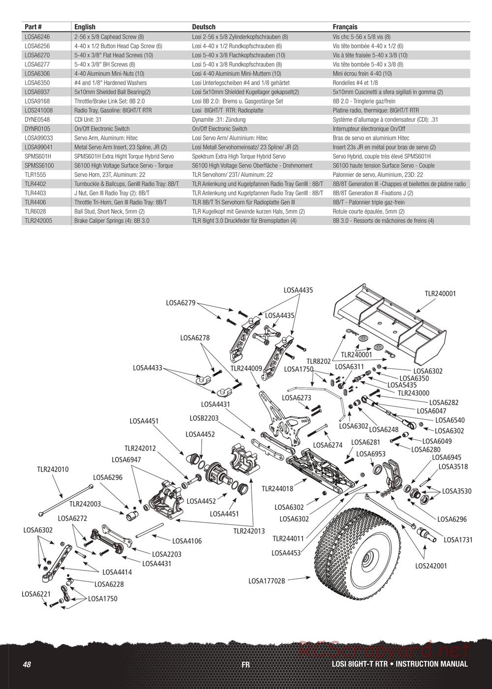 Team Losi - 8ight-T 3.0 Race - Manual - Page 22