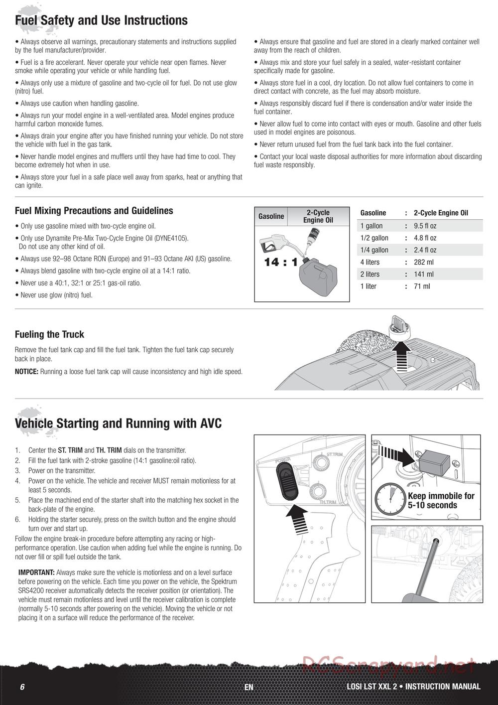 Team Losi - LST XXL-2 - Manual - Page 6