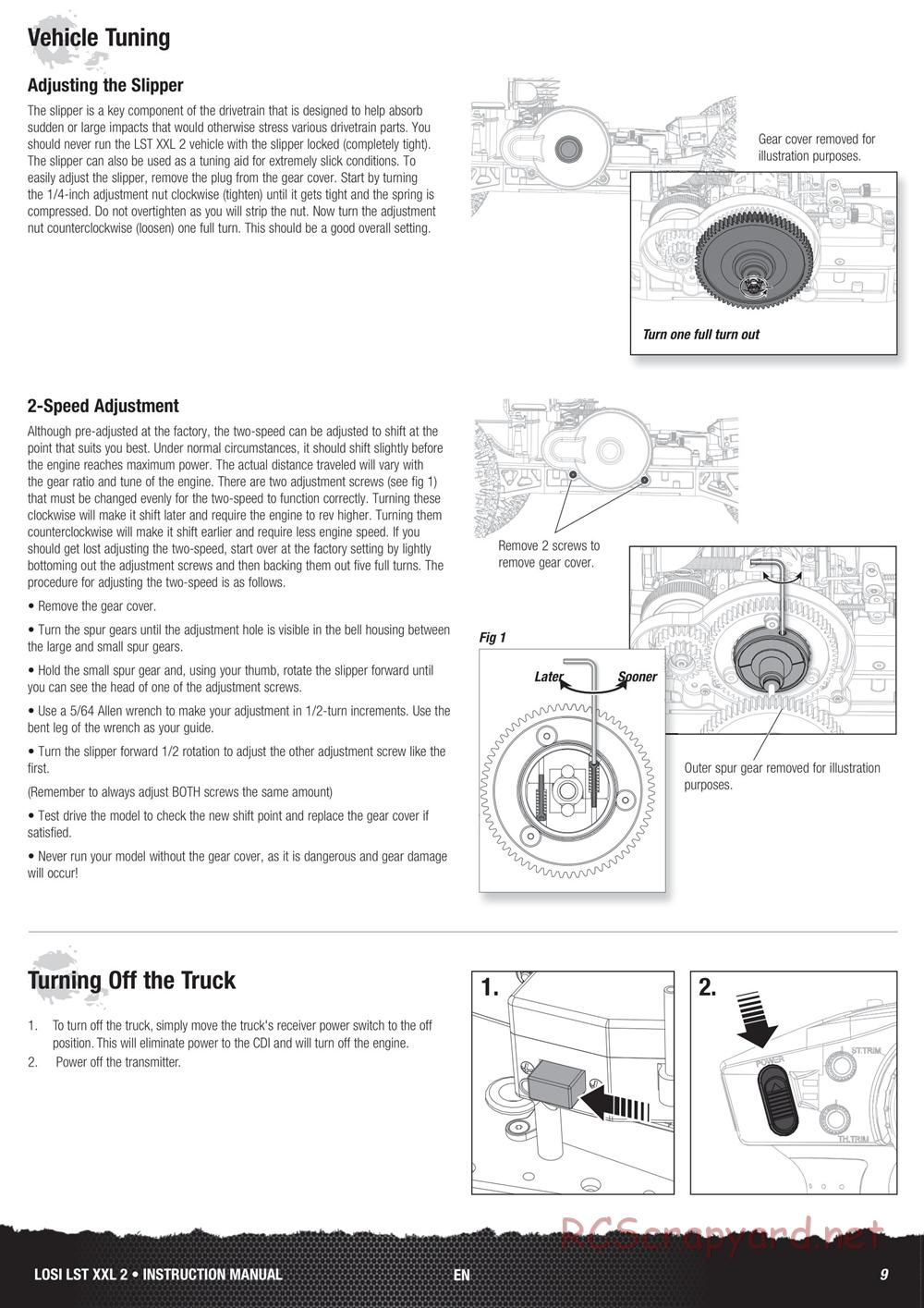 Team Losi - LST XXL-2 - Manual - Page 9