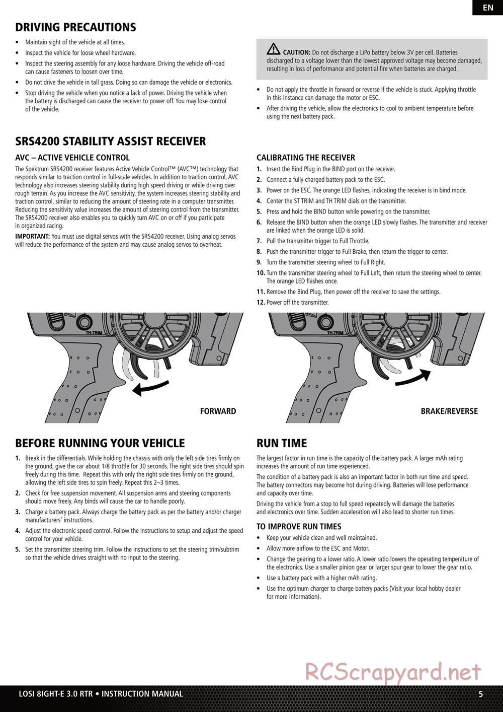 Team Losi - 8ight-E - Manual - Page 5