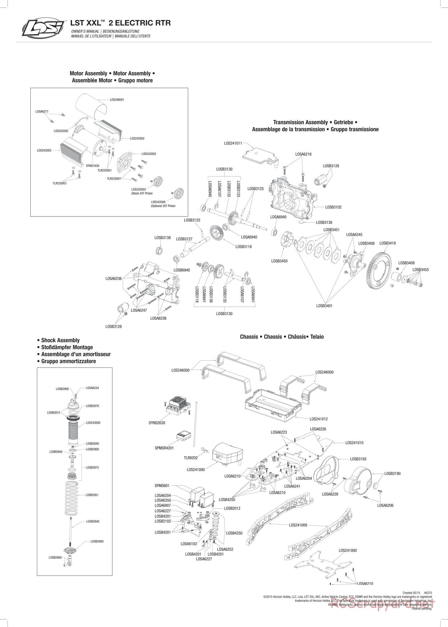 Team Losi - LST XXL2-E - Manual - Page 6