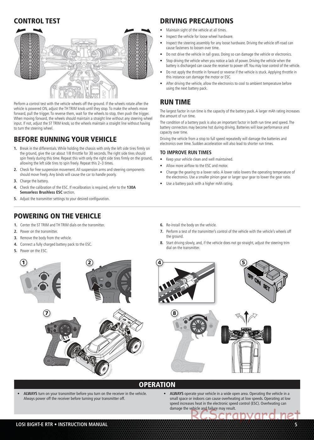 Team Losi - 8ight-E - Manual - Page 5