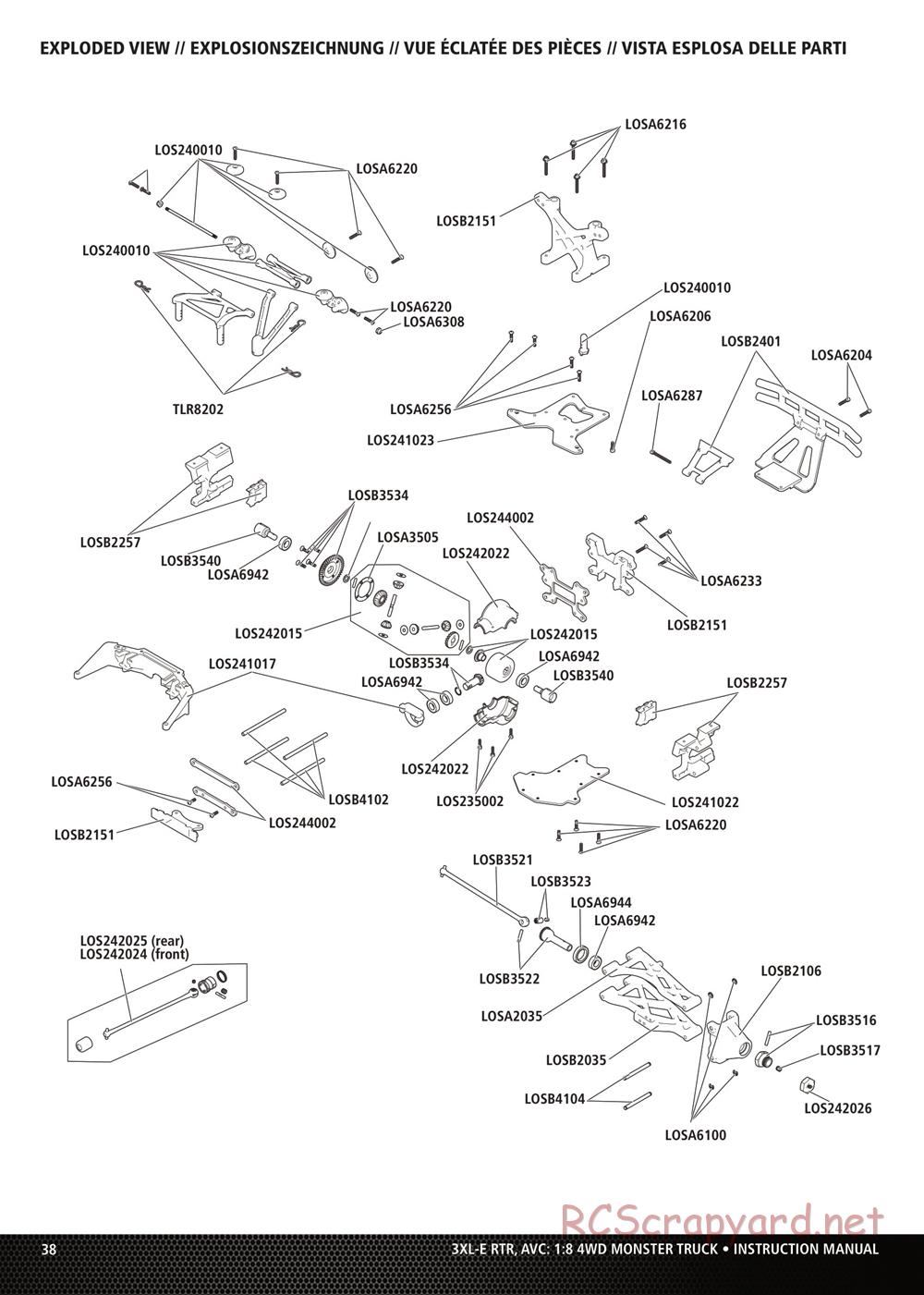 Team Losi - LST 3XL-E - Manual - Page 14