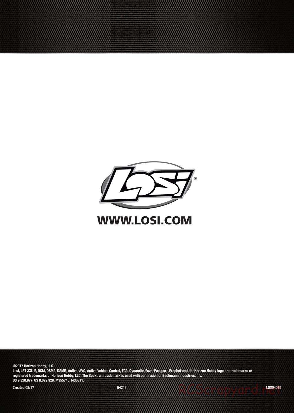 Team Losi - LST 3XL-E - Manual - Page 17