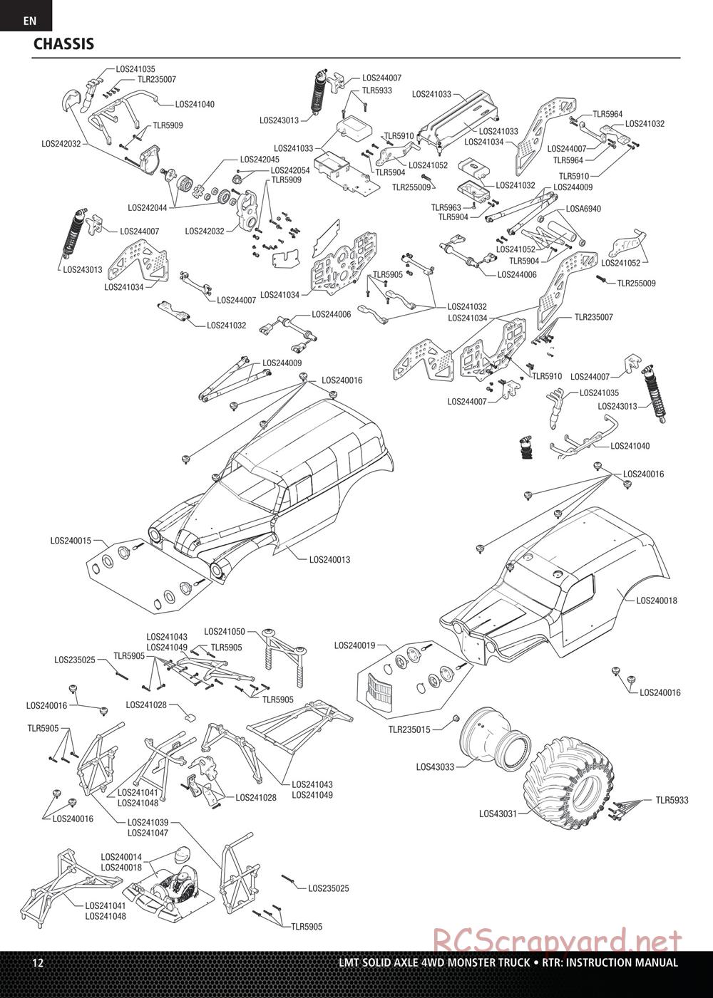 Team Losi - LMT Solid Axle Roller - Manual - Page 12