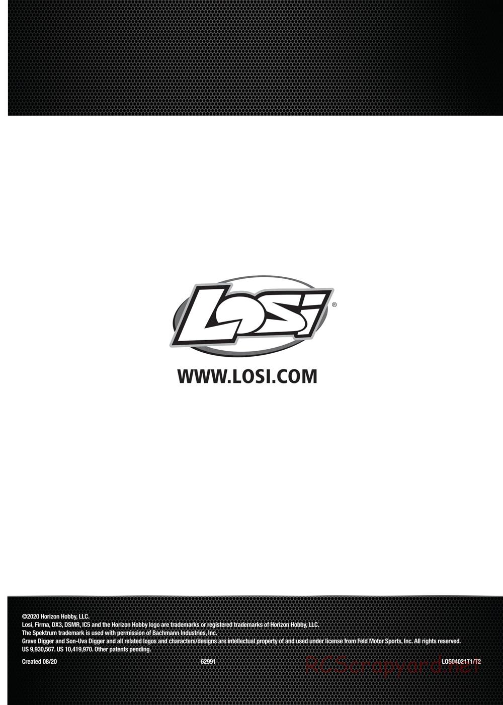 Team Losi - LMT Solid Axle Roller - Manual - Page 19