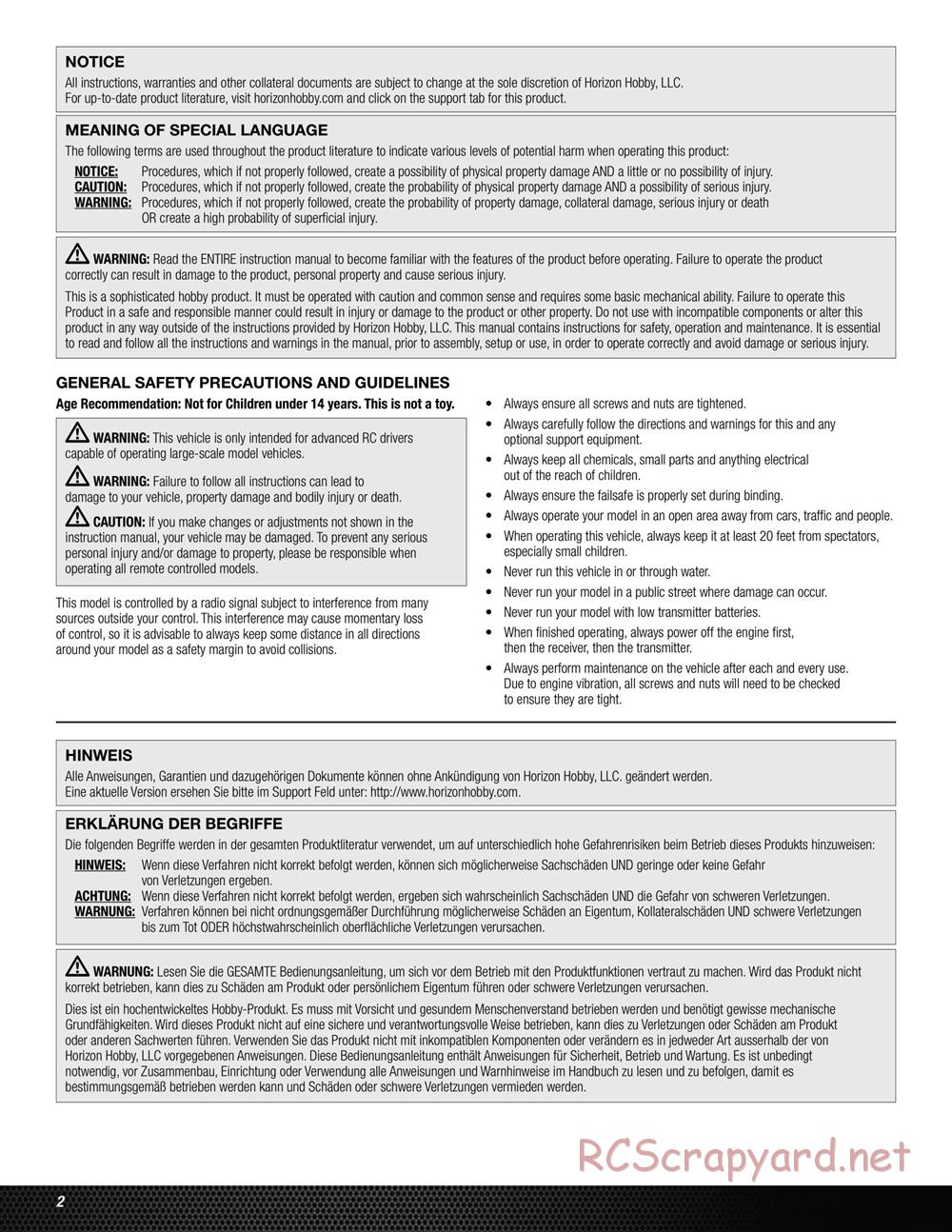 Team Losi - 5ive Mini WRC - Manual - Page 2