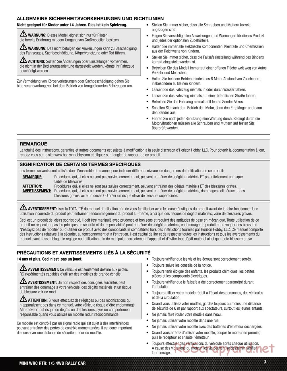 Team Losi - 5ive Mini WRC - Manual - Page 3