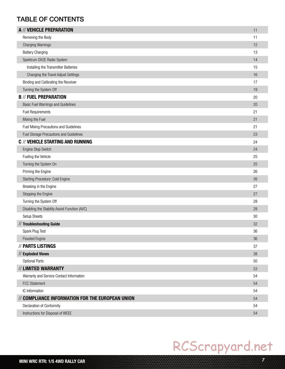 Team Losi - 5ive Mini WRC - Manual - Page 7