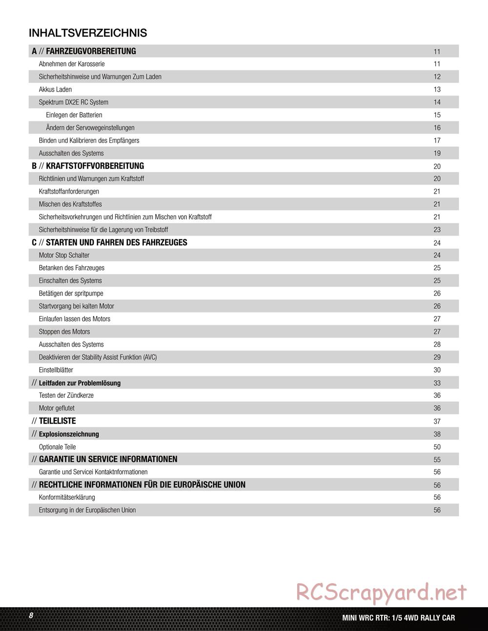 Team Losi - 5ive Mini WRC - Manual - Page 8