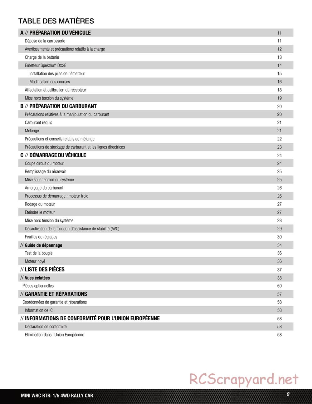 Team Losi - 5ive Mini WRC - Manual - Page 9