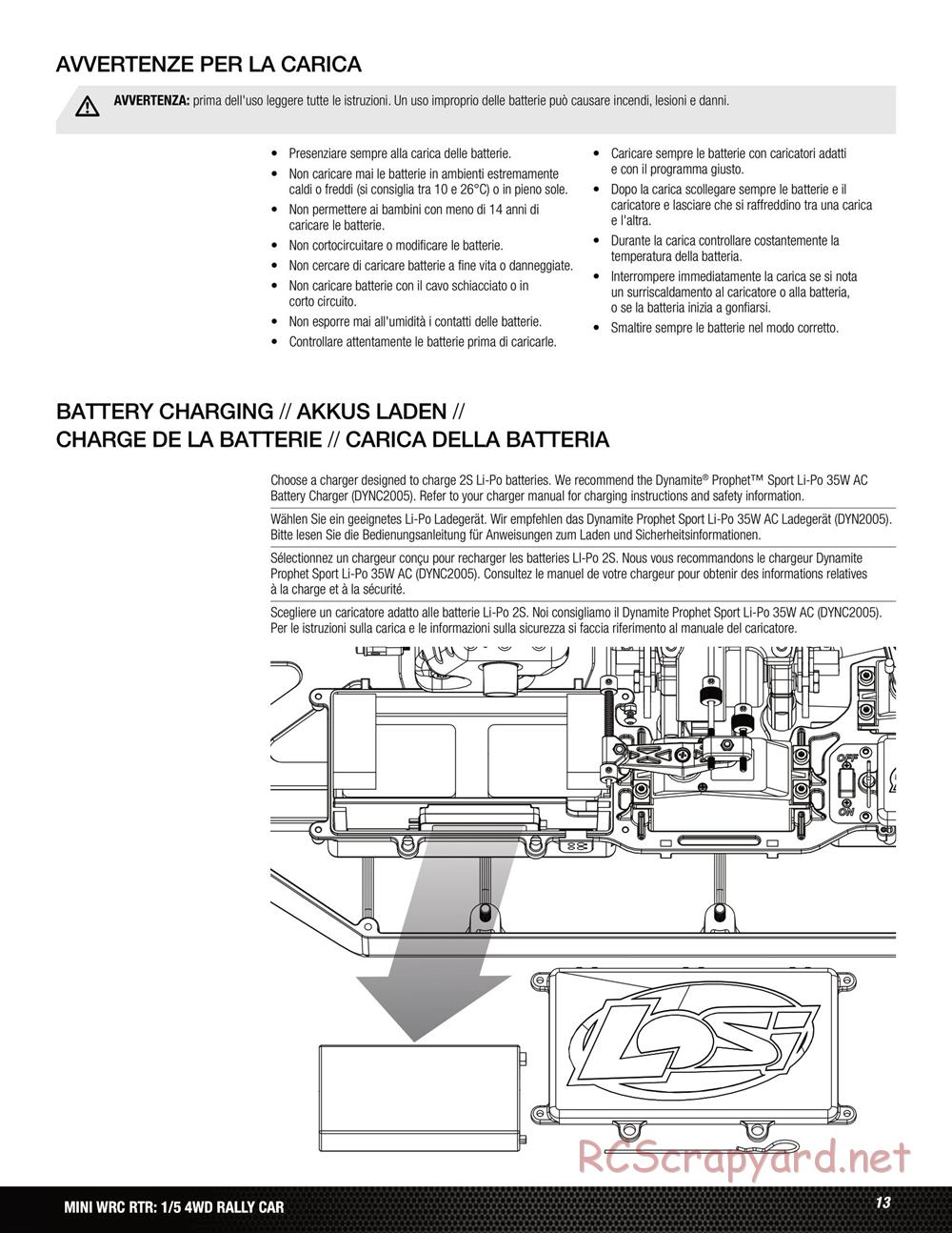 Team Losi - 5ive Mini WRC - Manual - Page 13