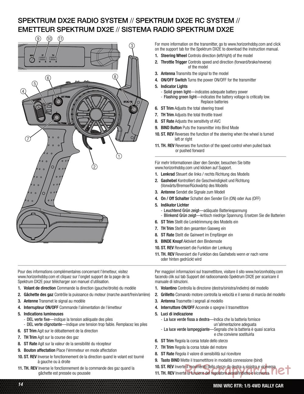 Team Losi - 5ive Mini WRC - Manual - Page 14