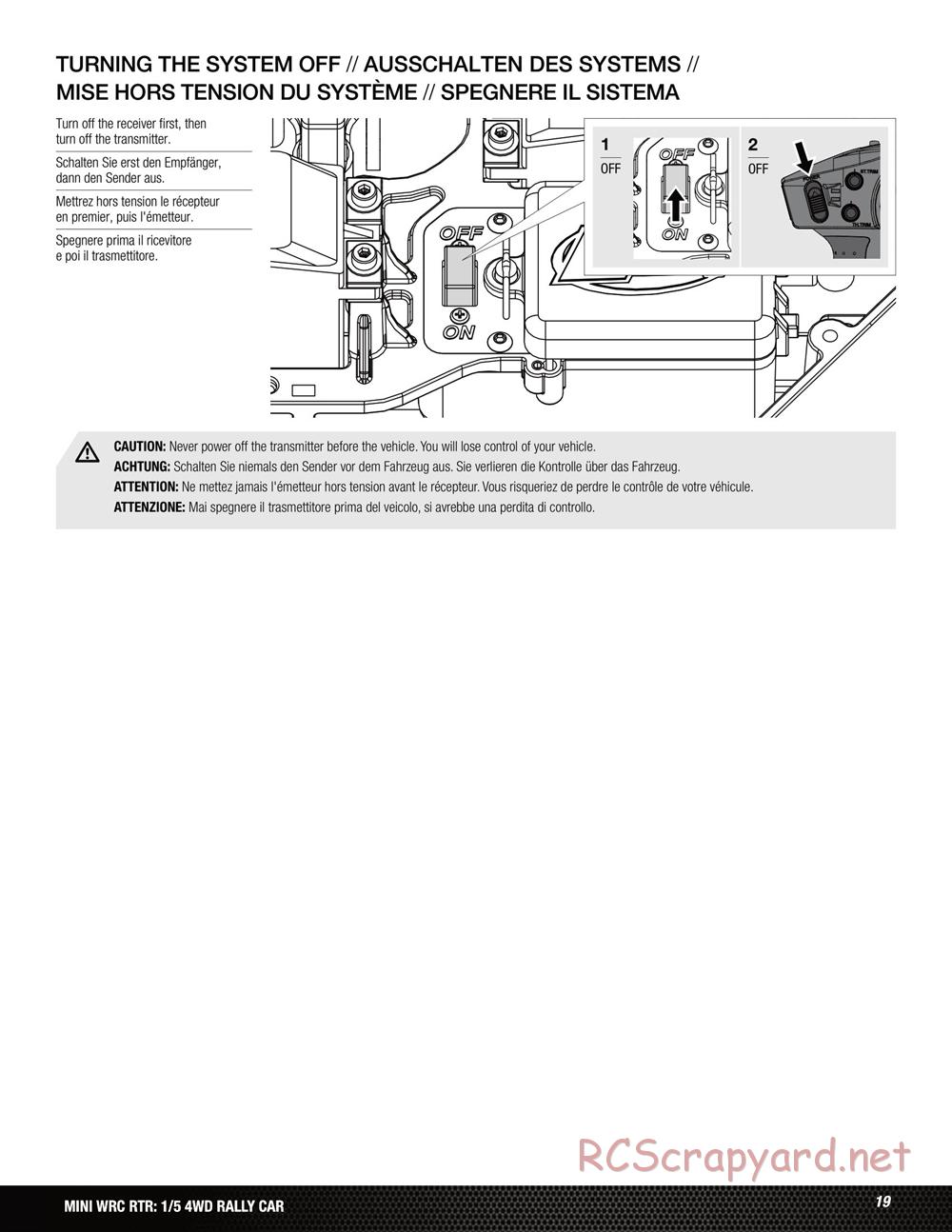 Team Losi - 5ive Mini WRC - Manual - Page 19