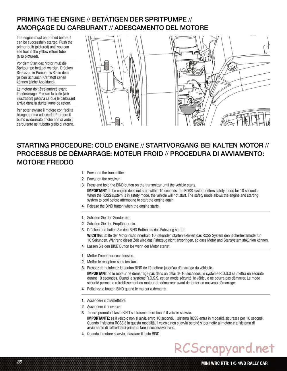 Team Losi - 5ive Mini WRC - Manual - Page 26