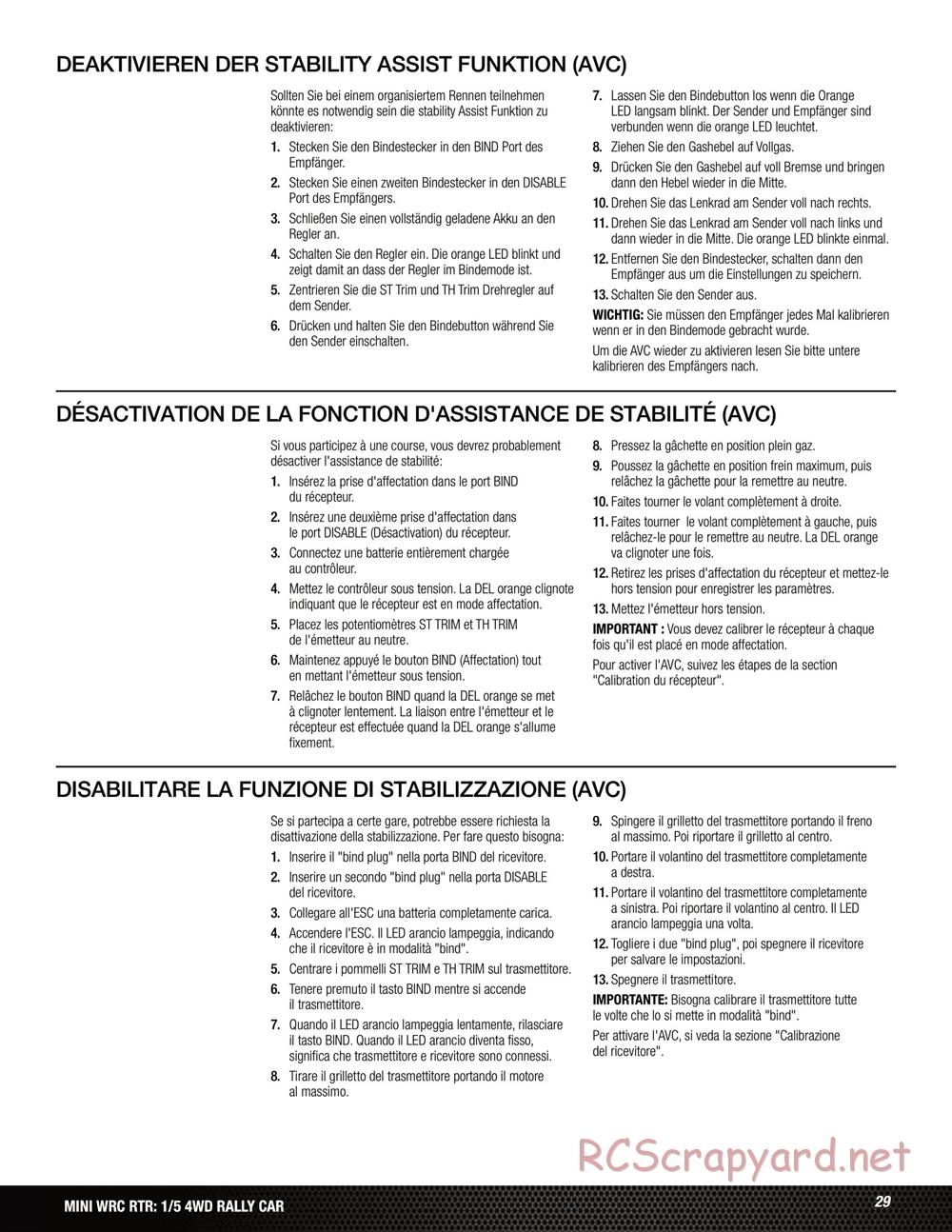 Team Losi - 5ive Mini WRC - Manual - Page 29