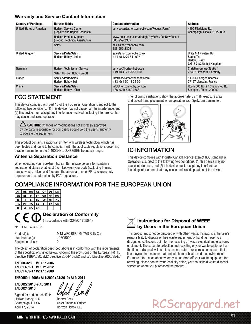 Team Losi - 5ive Mini WRC - Manual - Page 38