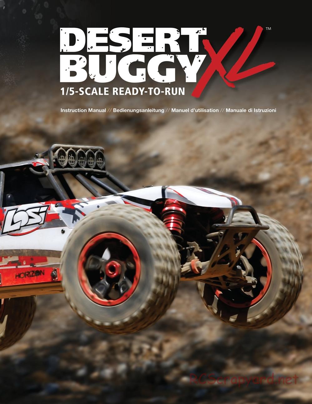 Team Losi - Desert Buggy XL - Manual - Page 1
