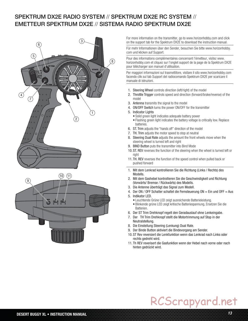 Team Losi - Desert Buggy XL - Manual - Page 13