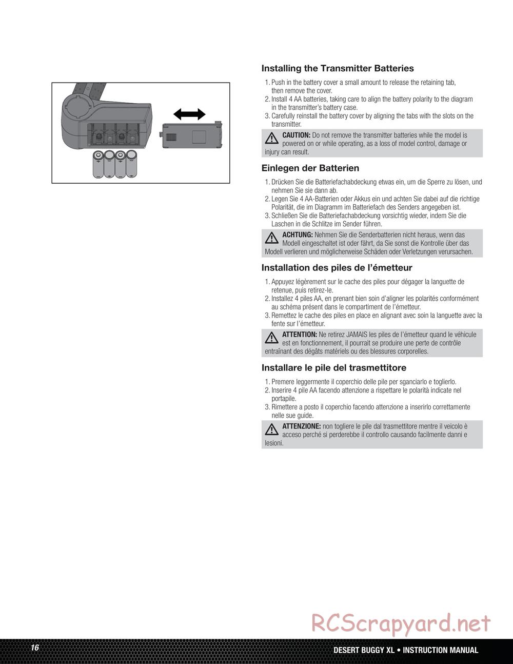 Team Losi - Desert Buggy XL - Manual - Page 16