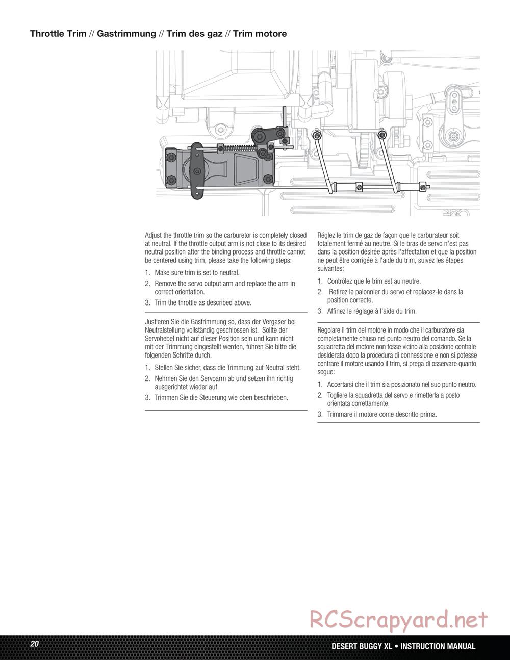 Team Losi - Desert Buggy XL - Manual - Page 20