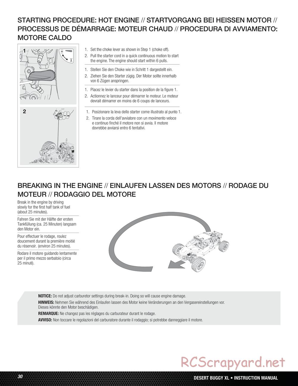 Team Losi - Desert Buggy XL - Manual - Page 30