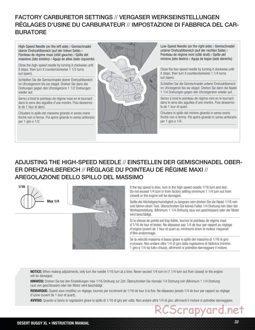 Team Losi - Desert Buggy XL - Manual - Page 33
