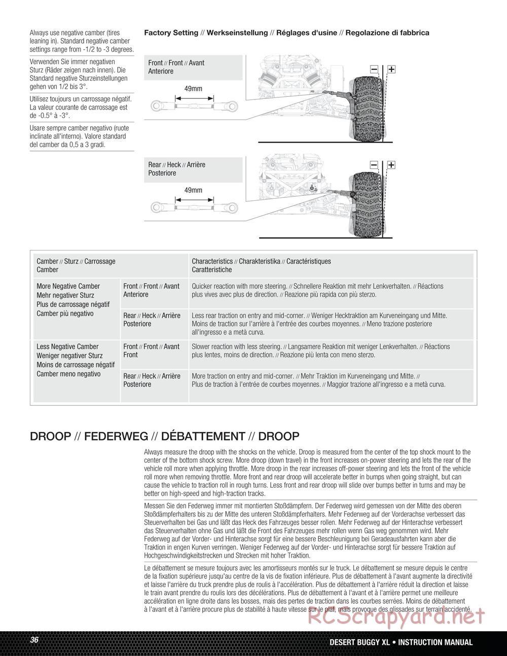 Team Losi - Desert Buggy XL - Manual - Page 36