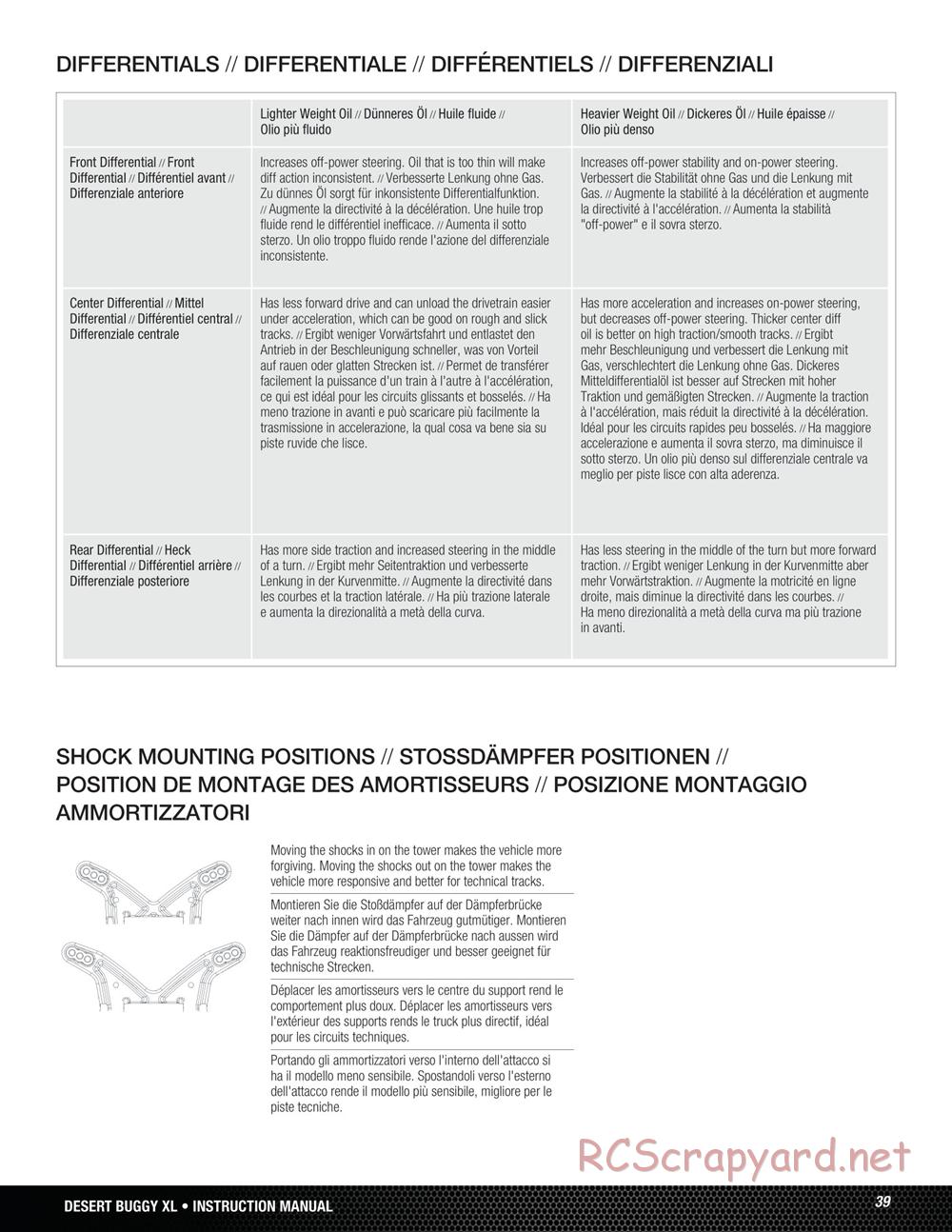 Team Losi - Desert Buggy XL - Manual - Page 39