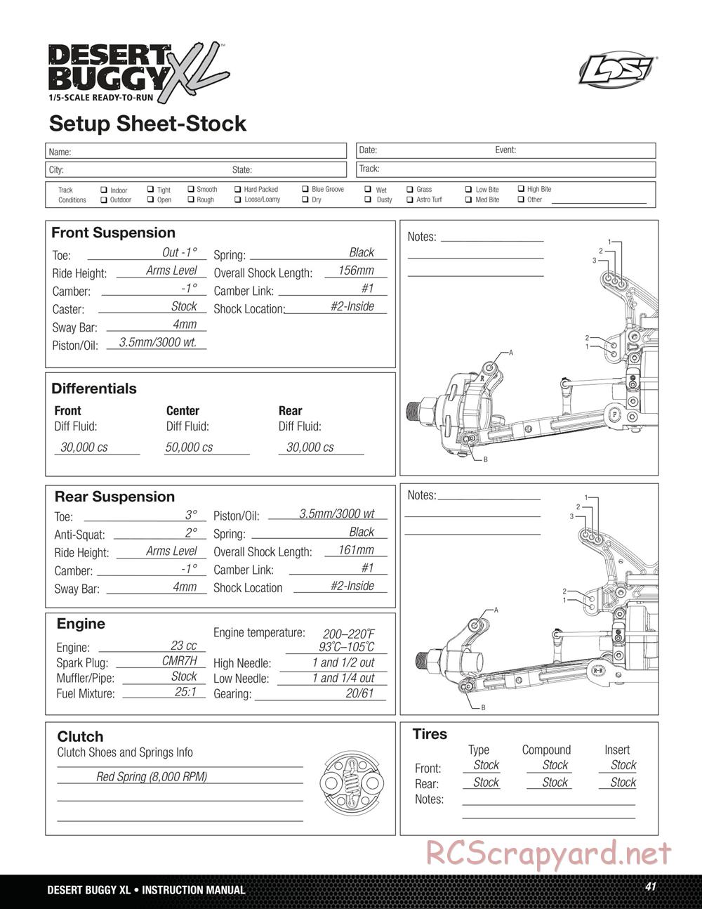 Team Losi - Desert Buggy XL - Manual - Page 41