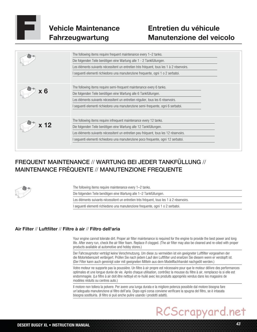 Team Losi - Desert Buggy XL - Manual - Page 43