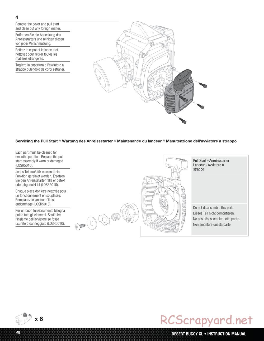 Team Losi - Desert Buggy XL - Manual - Page 48