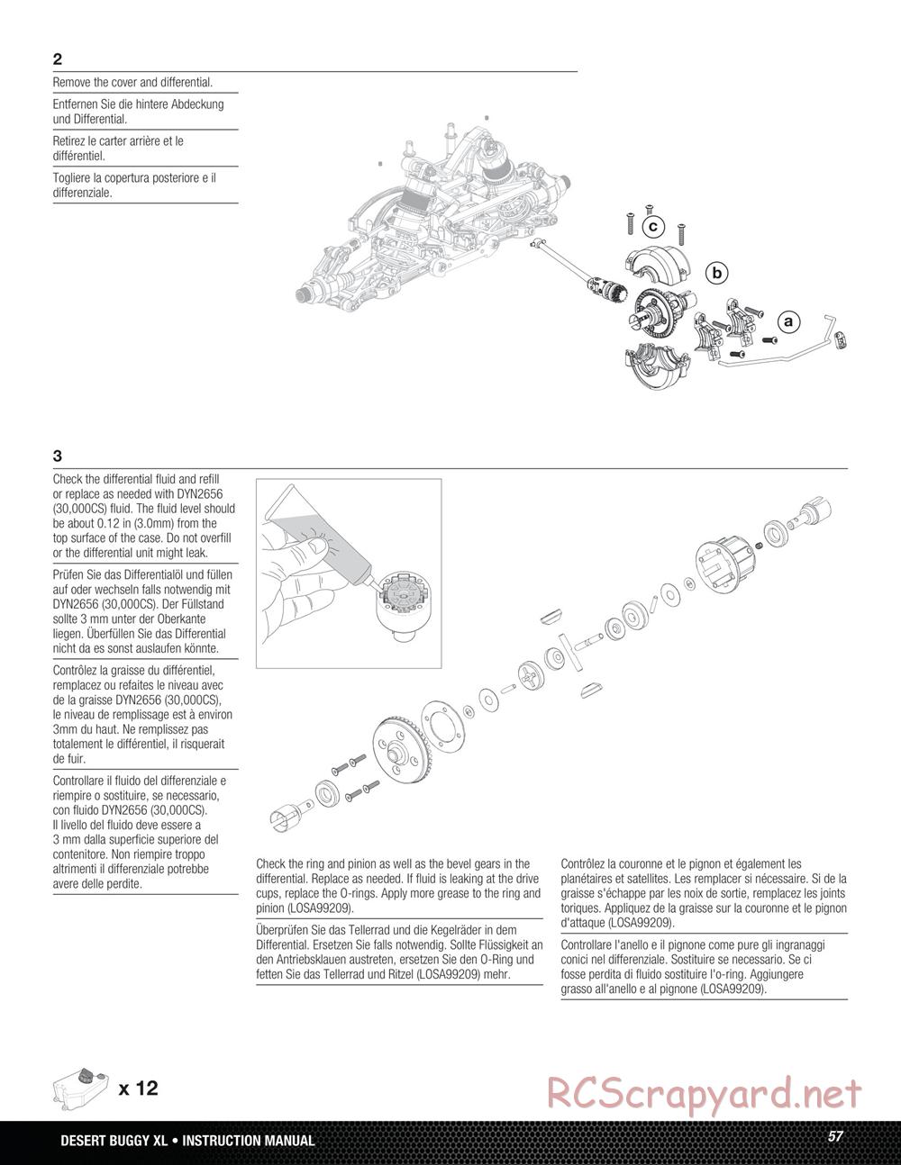 Team Losi - Desert Buggy XL - Manual - Page 57