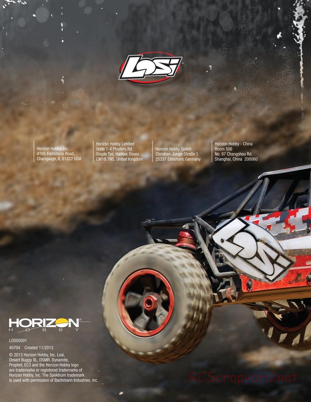 Team Losi - Desert Buggy XL - Manual - Page 86