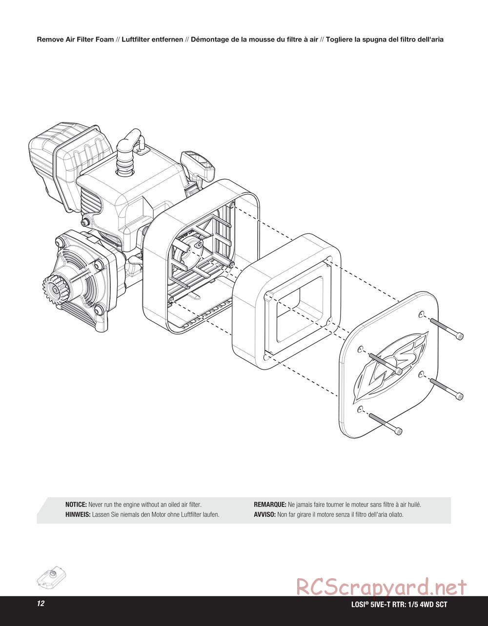 Team Losi - 5ive-T SCT - Manual - Page 12